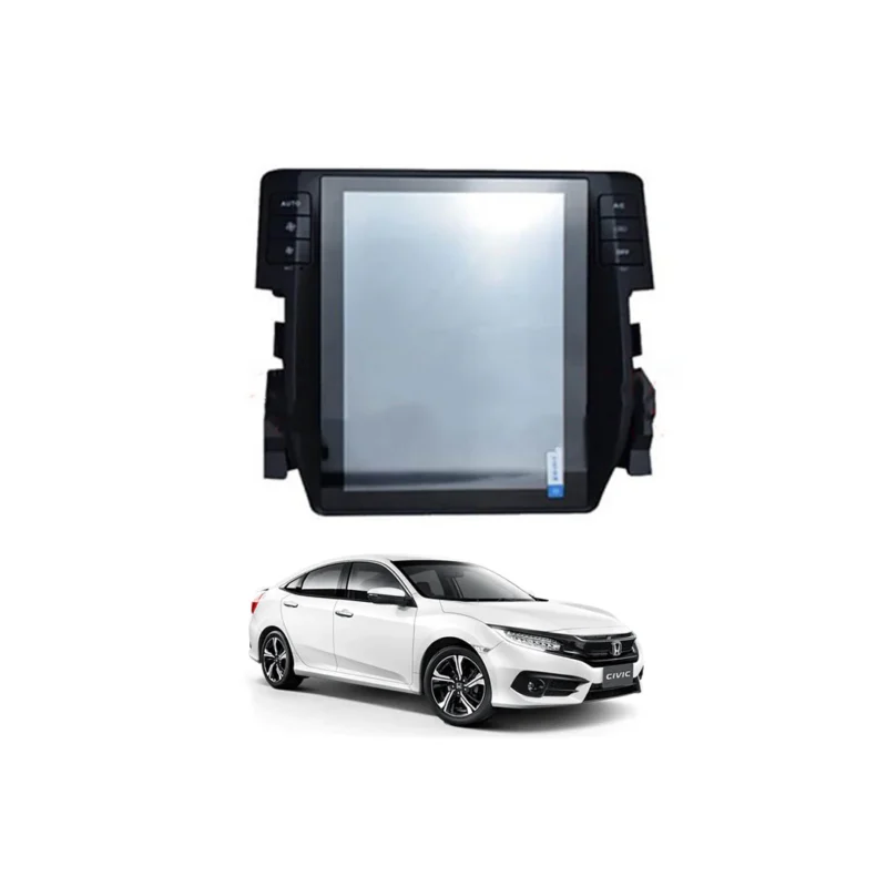 Tesla-Style Vertical Android Head Unit for Honda Civic